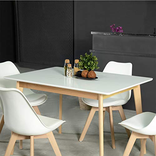 Tavolo Da Pranzo In Legno Di Pino Massiccio - 70x120 Cm | Design Rustico E Resistente Per Cucina O Sala Da Pranzo