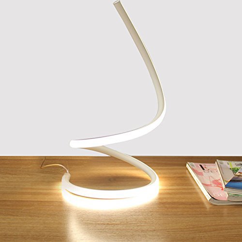 Modeen 40W Lampada da tavolo a LED a spirale moderna ...